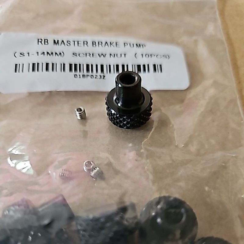 RCB ปั๊มเบรกหลัก S1 S1-FL S1FL SCREW NUT ADJUSTER KNOB 14 มม.17 มม.