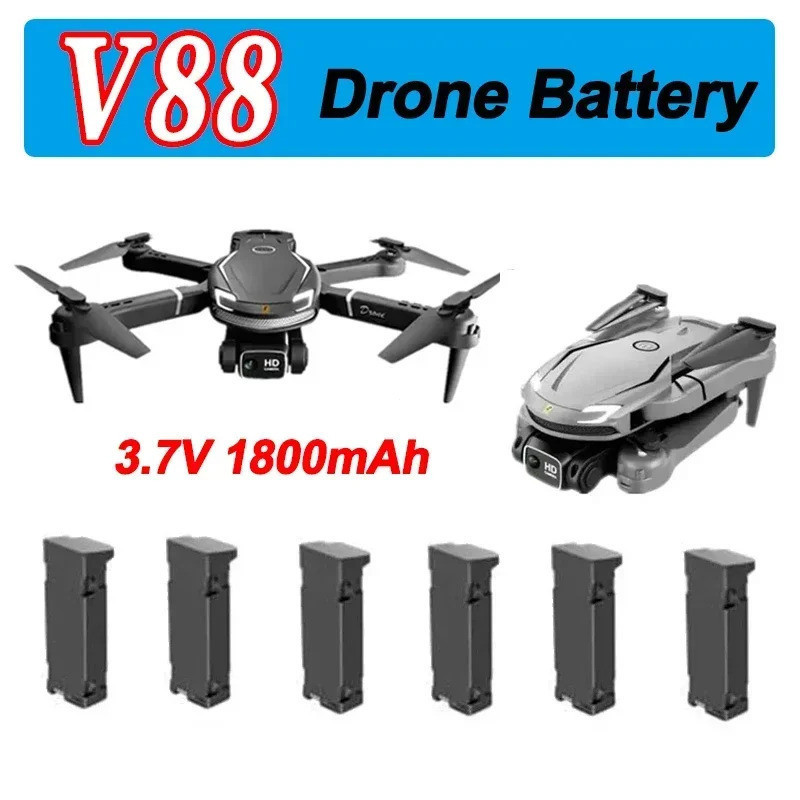 Hot V88 Drone 8K 5G GPS Professional HD Aerial แบตเตอรี่ 3.7V 1800mAh แบตเตอรี่สําหรับ V88 อะไหล่แบต