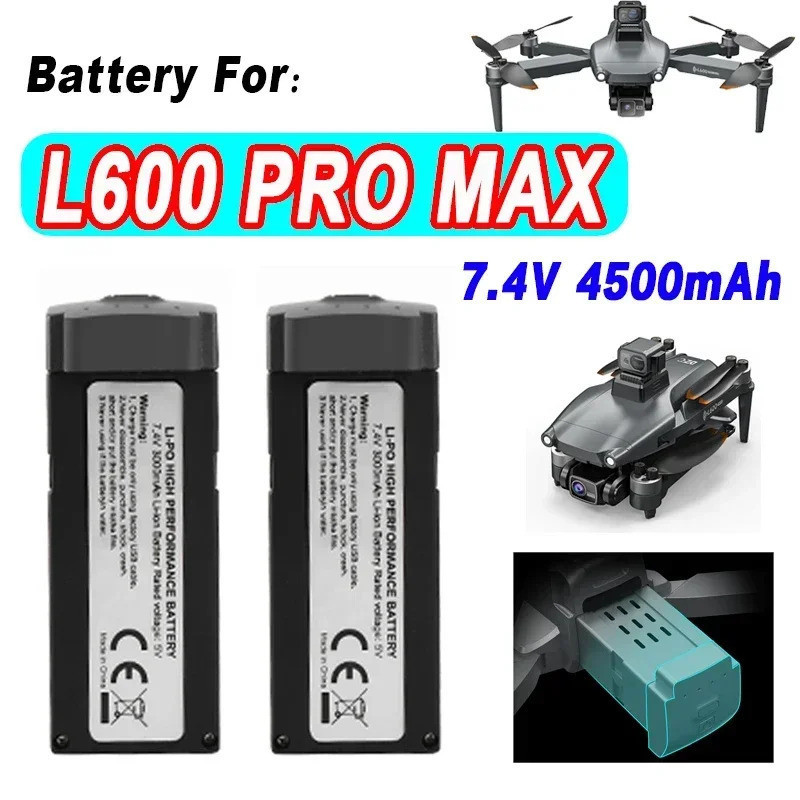 7.4v 4500mah L600 Pro Max Drone แบตเตอรี่อะไหล่ใบพัดอุปกรณ์เสริม L600 PRO MAX แบตเตอรี่