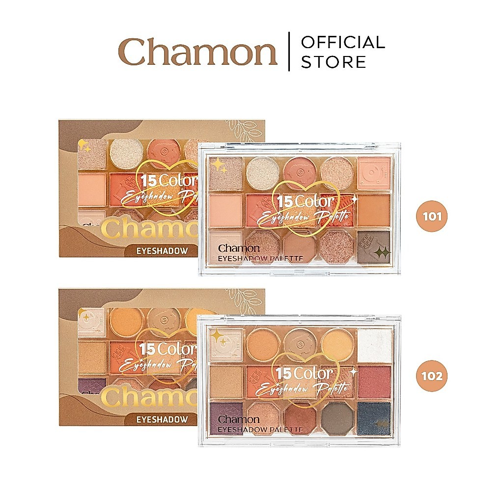 CHAMON 15 Colors Eyeshadow Palette อายแชโดว์ 15 สี เนื้อแมท ชิมเมอร์ [CE2302]