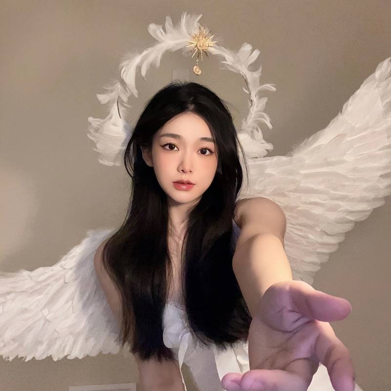 Angel Wings Cosplay Accessories Halloween Props DWrt