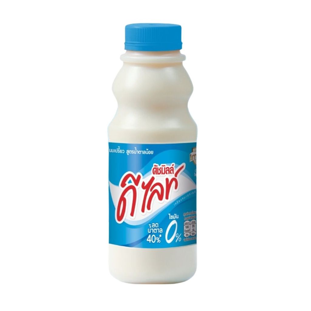 ดีไลท์ นมเปรี้ยวน้ำตาลน้อย Delight Low Suger Fermented Milk 400ml.