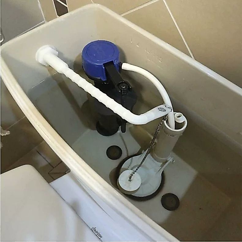 All-in-One American Standard Split Toilet Tank Accessories Toilet Inlet Valve Drain Valve ประแจ Water Stop Pad