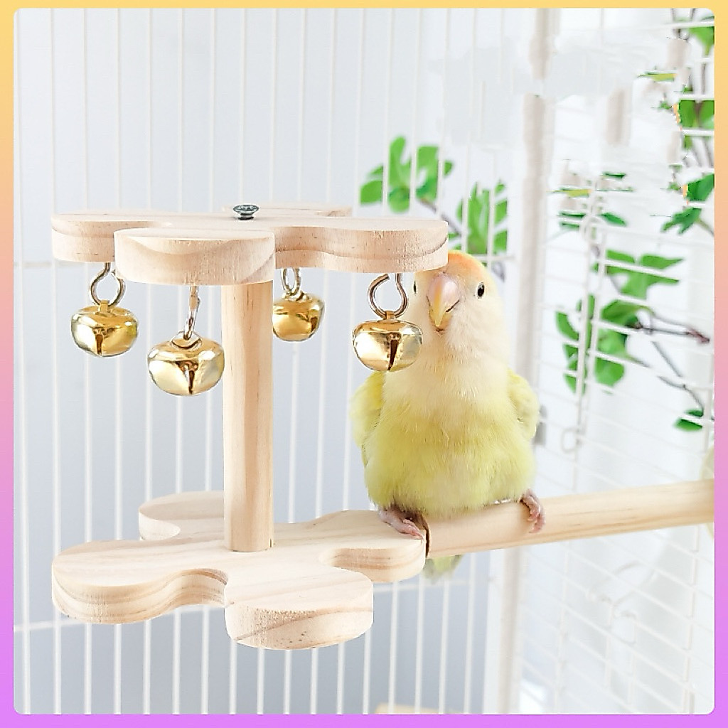 A-64 คอนไม้ คอนนก ของเล่นนกแก้ว แก้เบื่อ ให้ได้ใช้พลังงาน มาเล่นที่หมุน จะได้ไม่กัดอย่างอื่น คอนนกแก้ว
