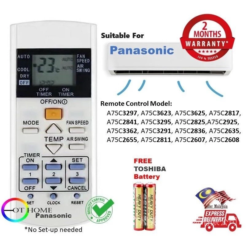 Panasonic A75C3297, 3623, 3625, 2817, 2841, 3295, 2825, 2925, 3362, 2635, 2655, 2811, 2607, 2PC 2608 CS-K CS-C9C9K