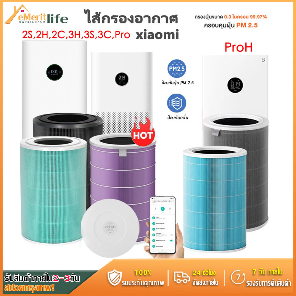 Model 2S, 2H, Pro, 3H, 3C Xiaomi Filter Filter Air Purifier Filter Model That Fights Bacteria, Virus