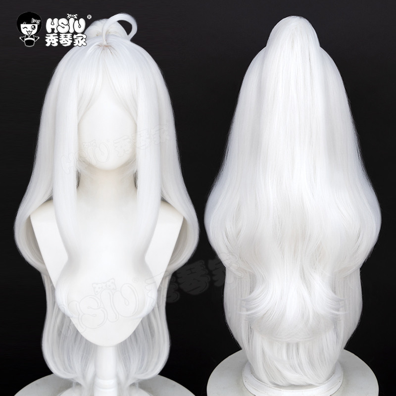 Xiuqinjia Azure/Azure แฟ้ม Hina Yona Hina คอสเพลย์วิกผมสีขาวผมปลอม
