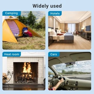 INKBIRD 3 in 1 Air Quality Monitor เครื่องตรวจจับคาร์บอนมอนอกไซด์ ความชื้นอุณหภูมิในร่ม CO Tester พร้อมสัญญาณเตือน