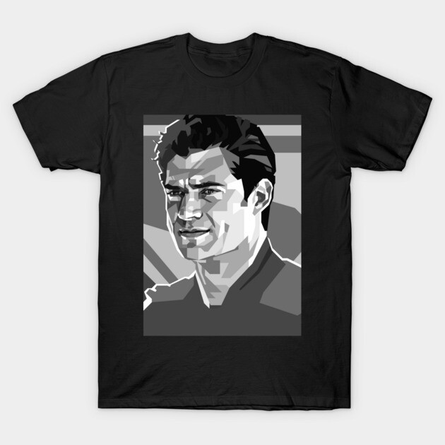 เสื้อยืด Vintage David Corenswet Grayscale T-Shirt แท้ Cotton 100% สีขาว คอกลม ใส่เดินทาง หนาๆ y2k