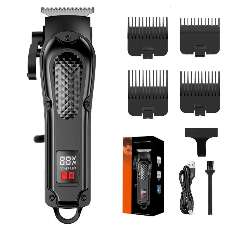 ตัดผมไฟฟ้า Maching ไร้สาย Trimmer Men Professional Clipper Machine ชาร์จตัดผม โกนหนวด ตัดผม Beard Hair Trimmer USB