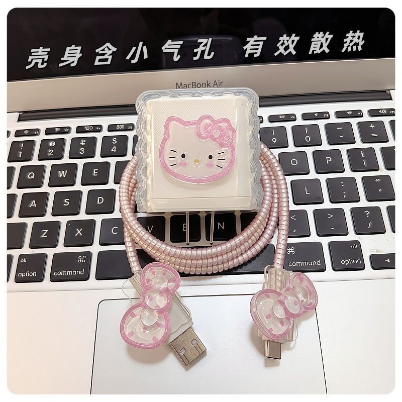 แมวน่ารักสําหรับOppo Charger Protector 33W 67W 90W Charger cover Charger Caseใช้งานร่วมกับK10 PRO