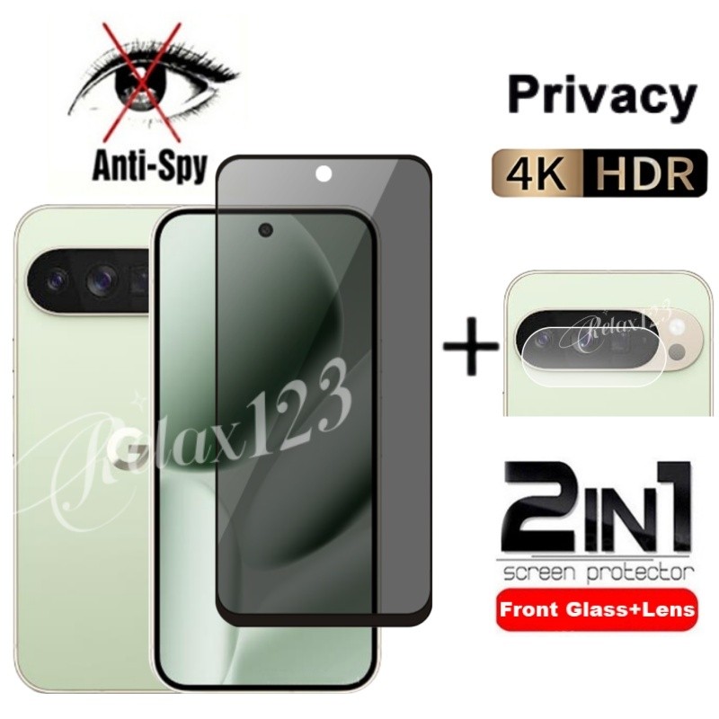 สําหรับ Google Pixel 10 Pro XL 5G 2in1 กระจกนิรภัยความเป็นส่วนตัวสําหรับ Google Pixel10 Pixel10Pro 1