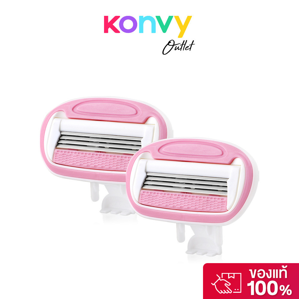 Oni 4 Blades Smooth Razor Refill [2pcs] หัวเปลี่ยนมีดโกนโอนิ 4 ใบมีด 2 ชิ้น โกนเกลี้ยง เรียบลื่น อ่อนโยน.