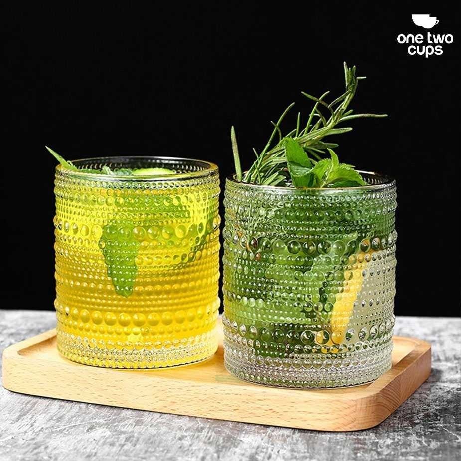 LUNASTR Crystal Mini Bubble Rock Glass Whisky Cocktail Glass - YJ0910