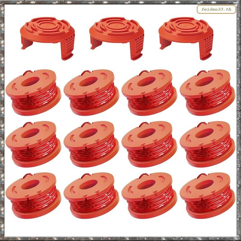 [LHY] 10ft(3m) Grass Trimmer Line Spool Replacement 15pcs, Edger Line Spool สําหรับรุ่น Worx WA0010