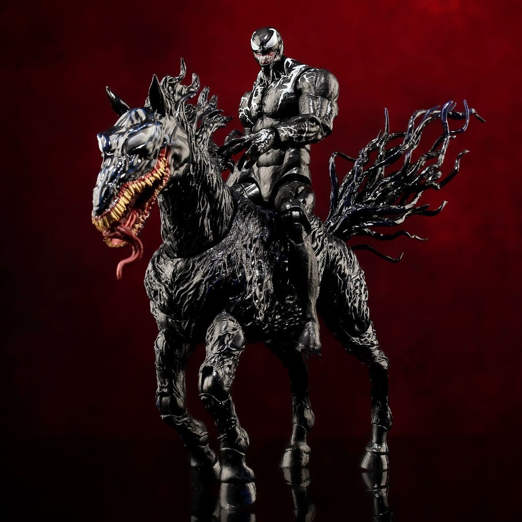 Universe SHF Venom Spiderman รูปเครื่องประดับบิน Venom Symbiosis เคลื่อนย้ายได้