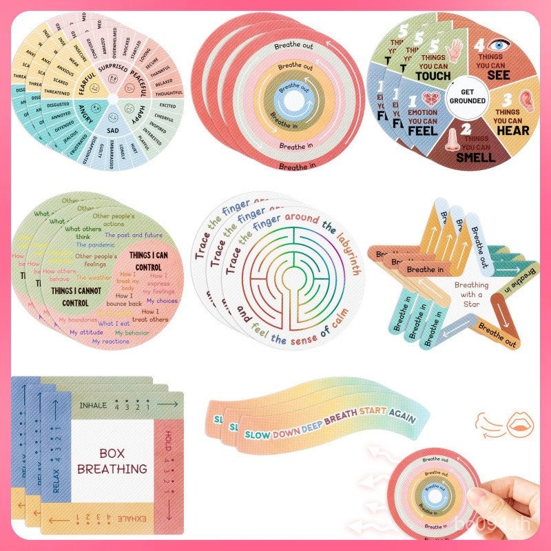 สติ๊กเกอร์รายการการบีบอัดความกดดันเนื้อ◊Student Calming Piece Pack Sensory Sticker 8 Sensory Sticker
