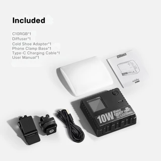 Ulanzi C10 ไฟเซลฟี่ RGB ไฟถ่ายภาพ ไลฟ์สด 10W ขนาดพกพา ปรับได้ 360 สี มีเอฟเฟค แบตในตัว Pocket Light