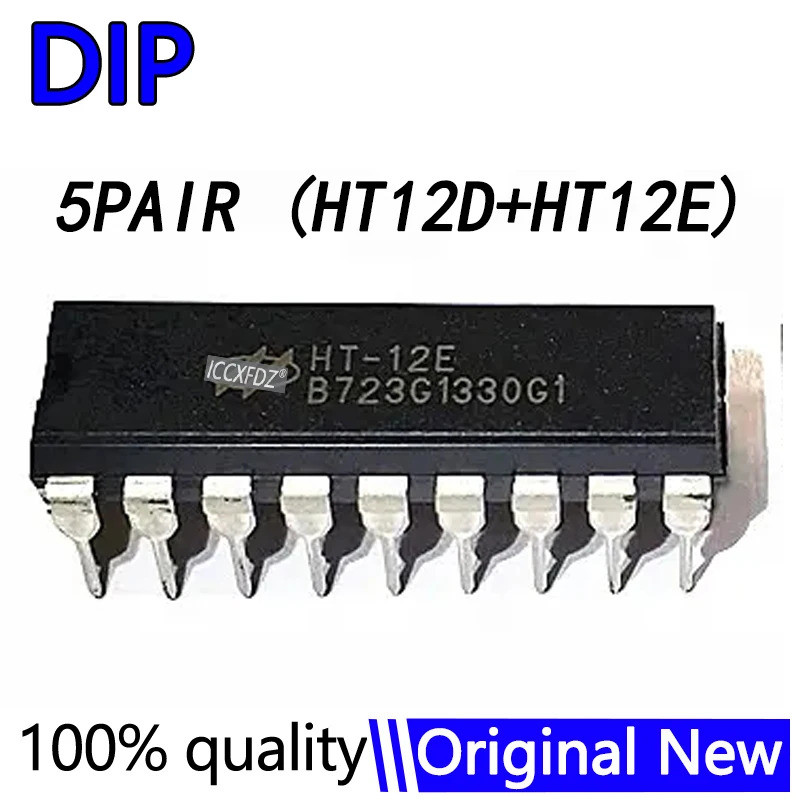 ชิป 1-5PCS HT12D HT12E DIP-18 HT-12D + HT-12E HT12 ในสต็อก