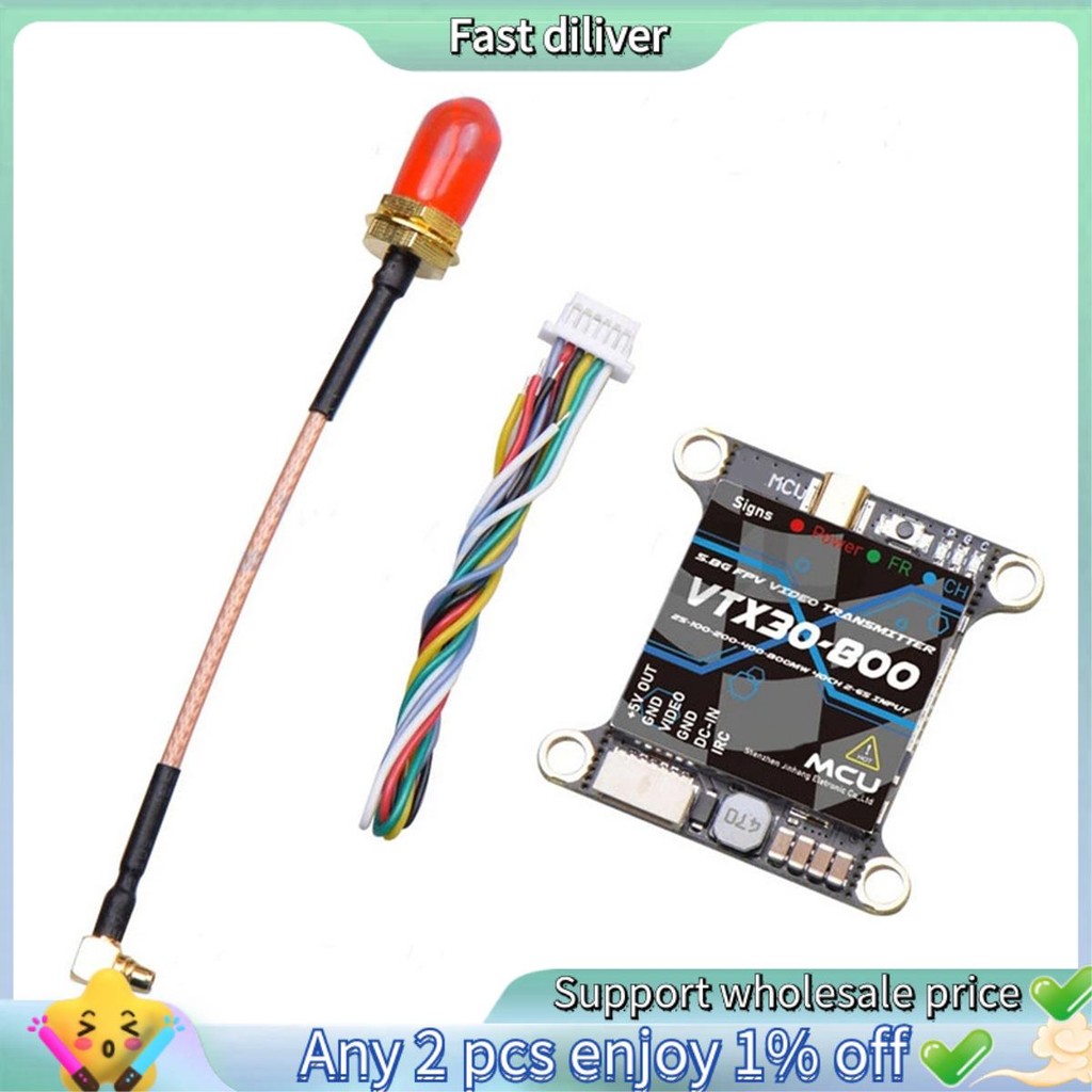 สําหรับ VTX30-800 VTX 5.8G 800MW 40CH IRC FPV VTX เครื่องส่งสัญญาณ 2-6S สําหรับ FPV Drone
