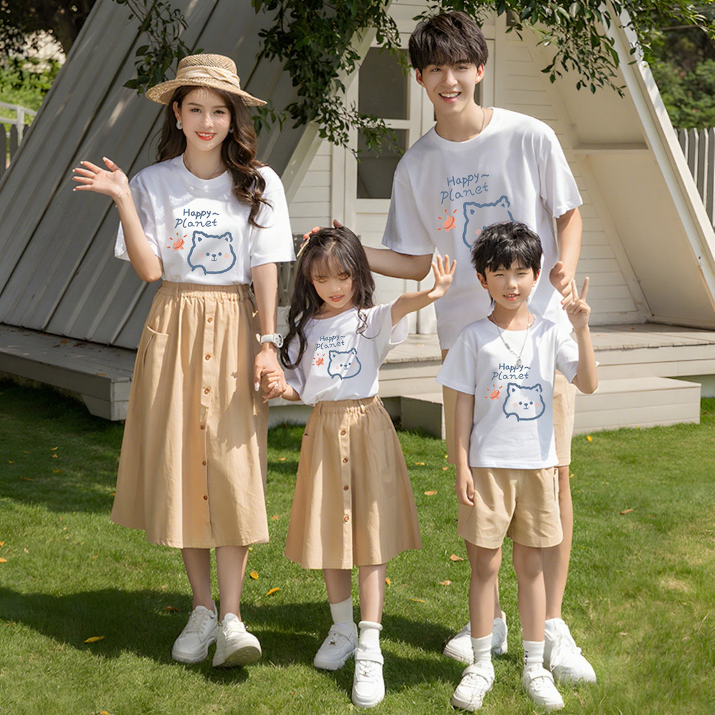 🔥พร้อมส่ง&COD🔥RINA STUDIO🔥 2025ชุดครอบครัว ชุดพ่อแม่ลูกเสื้อยืด มีรูปภาพการ์ตูนและอนิเมะที่เป็นที่นิยมออกแบบ#3