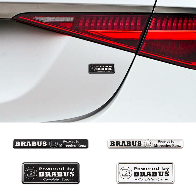 Applicable to Mercedes Benz AMG Maybach Metal Labeling Babos Brabus Modified Nameplate Aluminum Logo