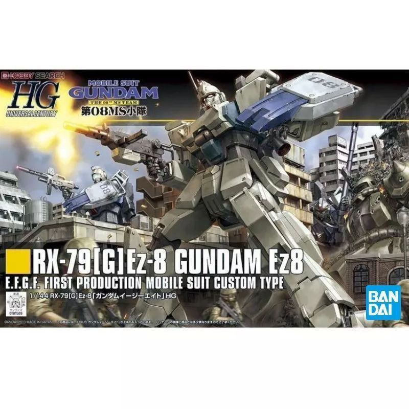 Bandai HGUC 155 Ez-8 Gundam 08MS Squad Airborne Backpack Assembly Model