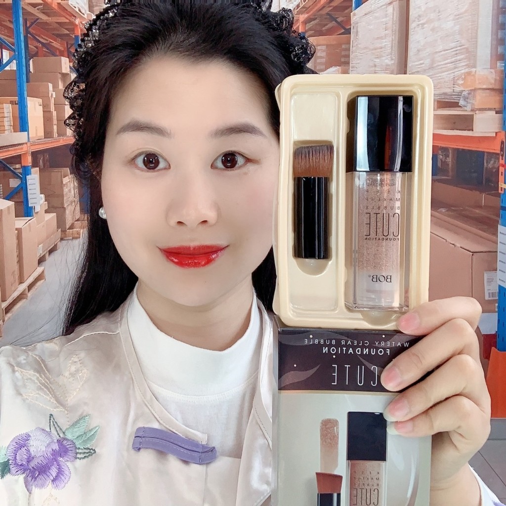 BOB Bubble Essence Two-in-One Liquid Foundation คอนซีลเลอร์ควบคุมน้ํามัน Moisturizing Bright กันน้ํา