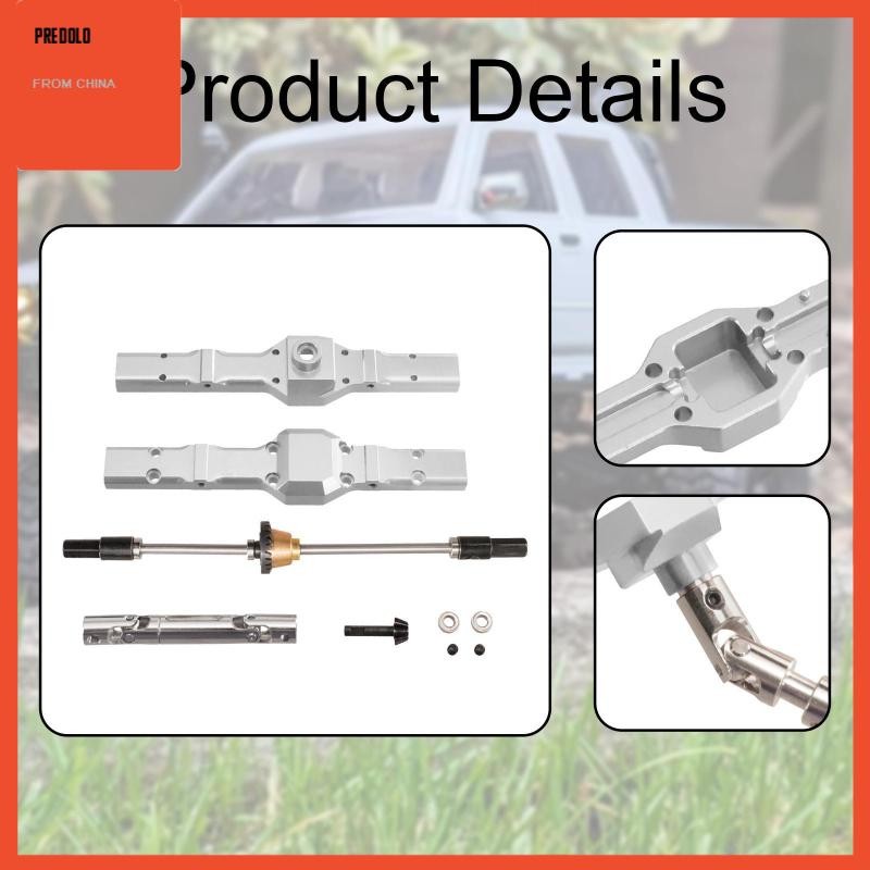 [Predolo] RC ด้านหลังสะพานอะไหล่ทดแทนน้ําหนักเบาสําหรับ 1/16 C24 C74 argent