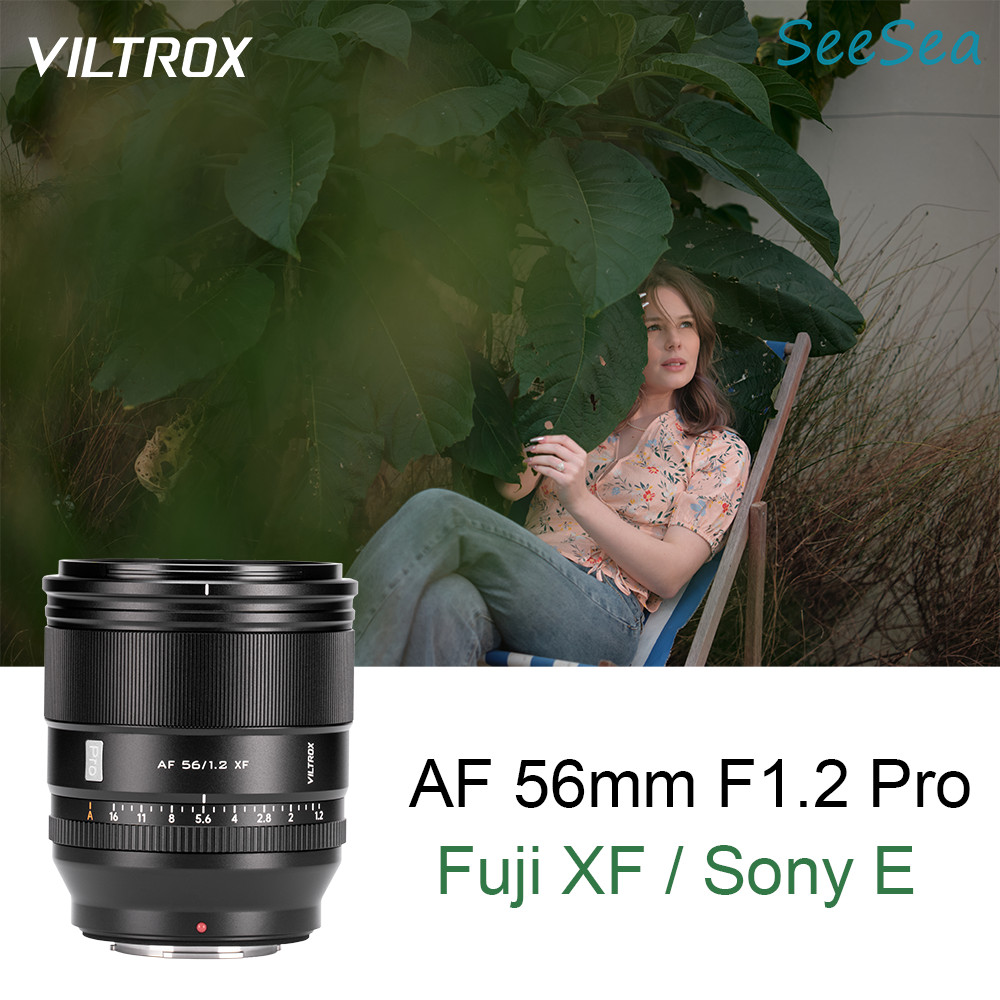 Viltrox 56 มม. f1.2 Pro APS-C เลนส์โฟกัสอัตโนมัติสําหรับ Fuji X / Sony E Mount Cameras 56mm f1.2