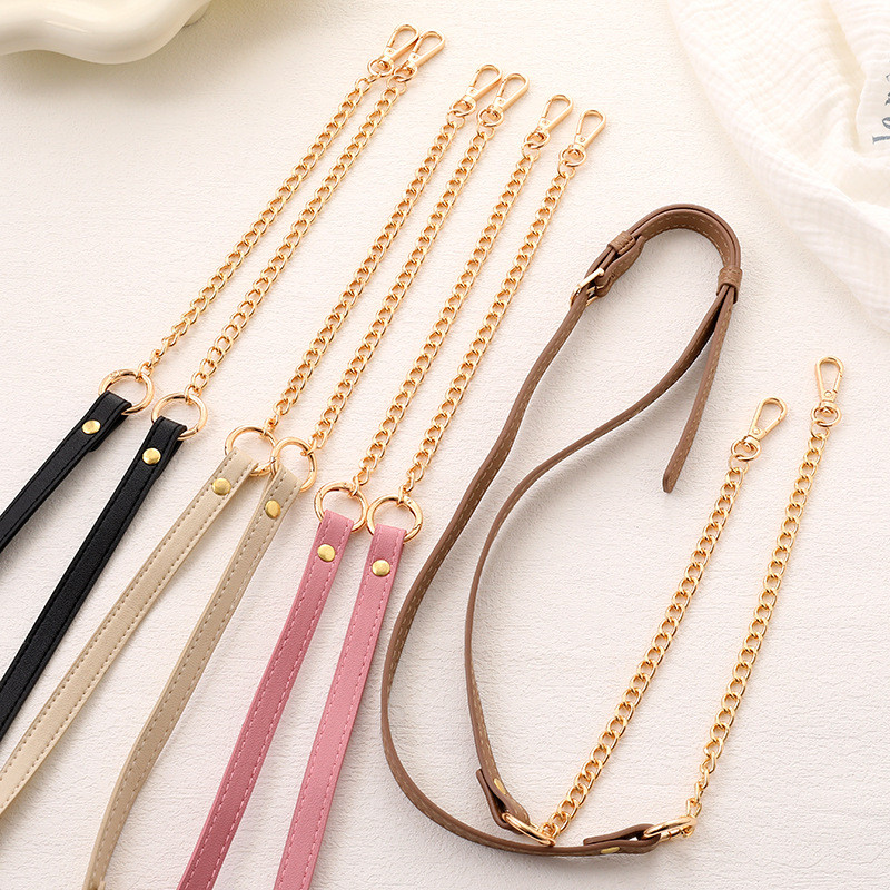 แฟชั่นสไตล์ใหม่ปรับกระเป๋าหนัง PU จี้โซ่ All-Match Cross-Body โซ่โลหะ Anti-Lost โทรศัพท์มือถือแขวนโซ่สามารถพกพาโซ่โทรศัพท์มือถือ