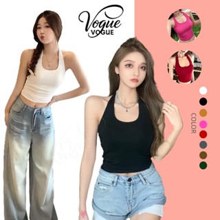 Vogue🌟พร้อมส่ง🌟 เสื้อคล้องคอ สีสดใส เสริมฟองน้ำในตัว ยืดพอดี…