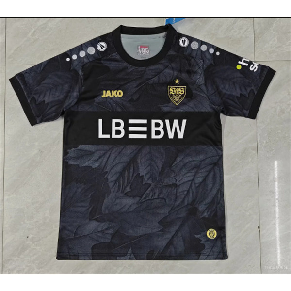 เสื้อฟุตบอล VfB Stuttgart สีดำ สำหรับผู้ชาย ไซส์ S-4XL