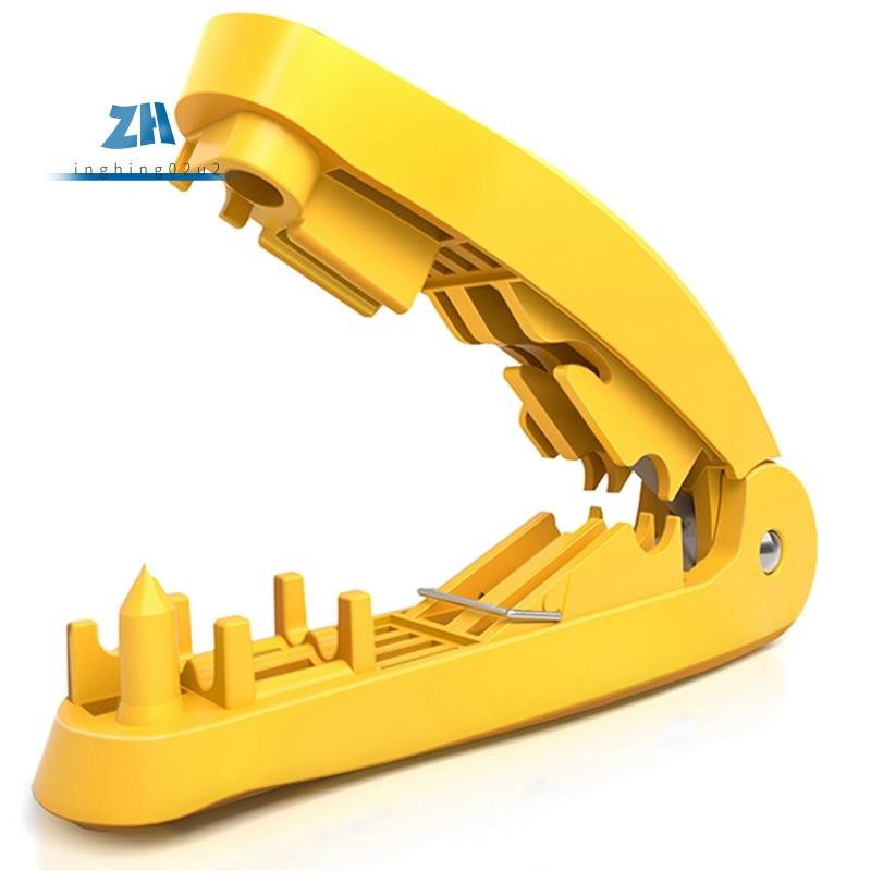 เครื่องมือสายเคเบิลเครือข่าย 4-In-1 RJ45 พร้อมการตัด, เครื่องปอก, ฟังก์ชั่นยืดผมแบบห้อยไว้ใช้กับสายเคเบิล STP/UTP สีเหลือง