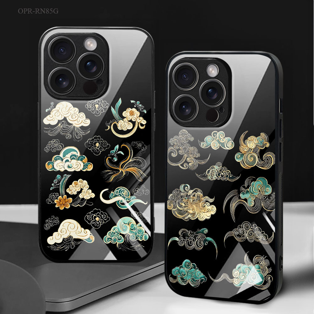 OPPO Reno 8 8Z 7 7Z 6Z 6 5 4 2F F11 F9 F7 F5 Pro Youth 4G 5G เคสออปโป้ Hat Boy Glass Case BL