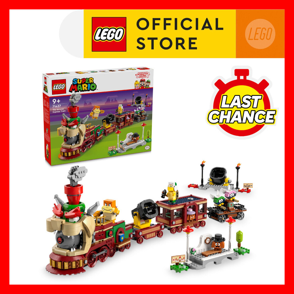 LEGO Super Mario 71437 The Bowser Express Train (1392 Pieces)