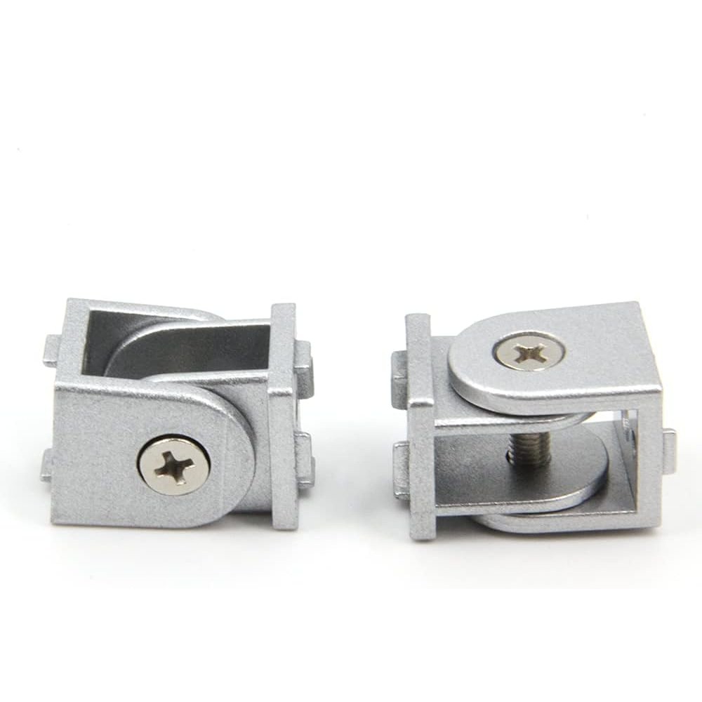 2PCS Extrude อลูมิเนียมโปรไฟล์ Pivot Universal มุม Joint สําหรับ 6 มม.สล็อตอลูมิเนียมโปรไฟล์ Extrusi