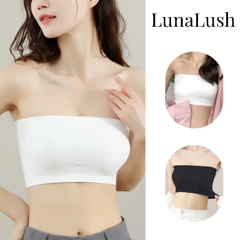 LunaLush✨พร้อมส่ง เกาะอก เสื้อเกาะอก ผ้านิ่มใส่สบายมากค่ะ ผ้าใส่สบาย "MX-2สี"