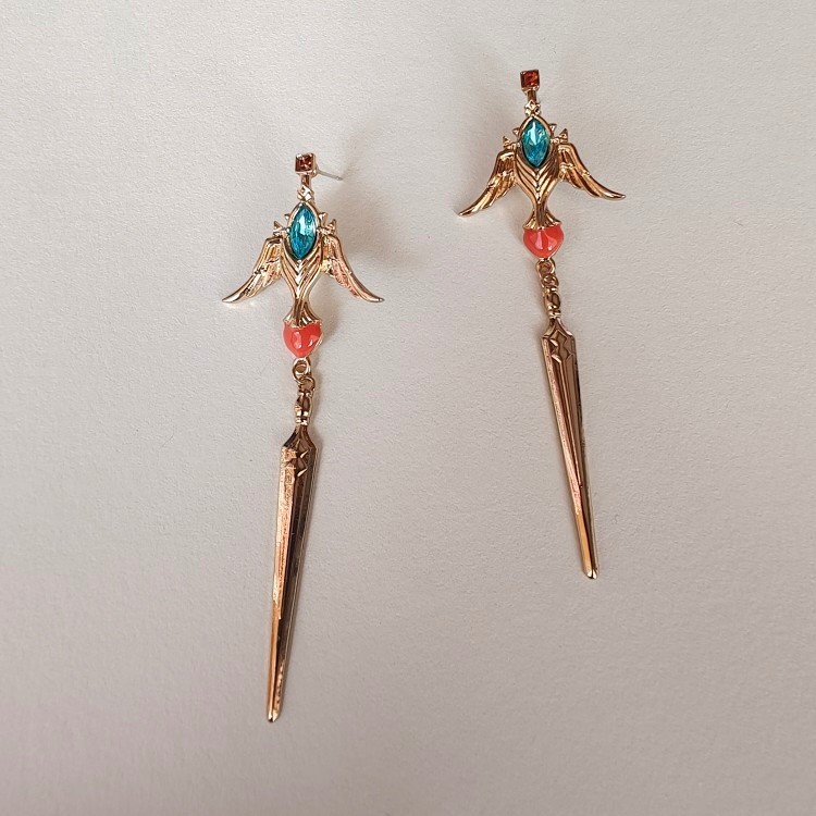 ต่างหูหมาป่า.ff14_cos อุปกรณ์เสริมสำหรับเกม Final Fantasy 14