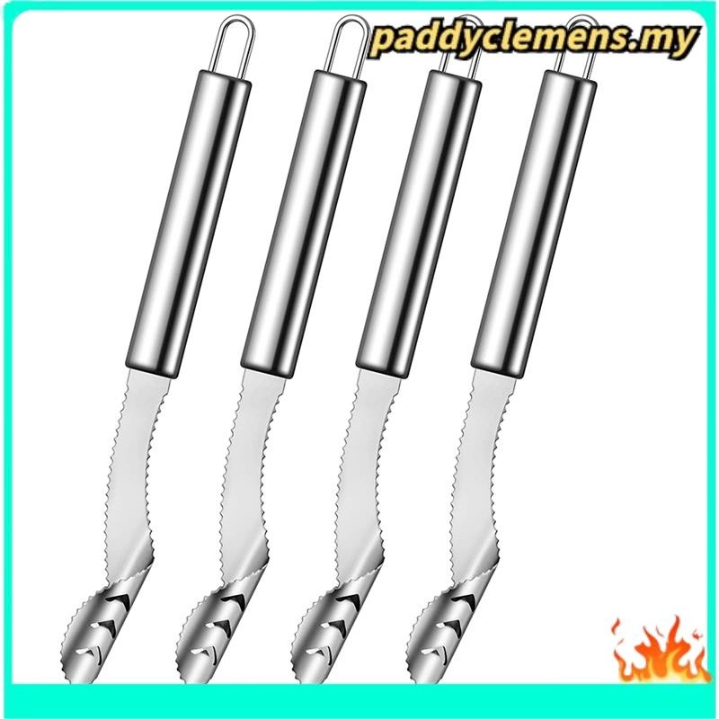4PCS Jalapeno Pepper Corer,สแตนเลสพริกจับ Jalapeno Corer, Core Deseeder สําหรับ Jalapenos,พริก,Bell 