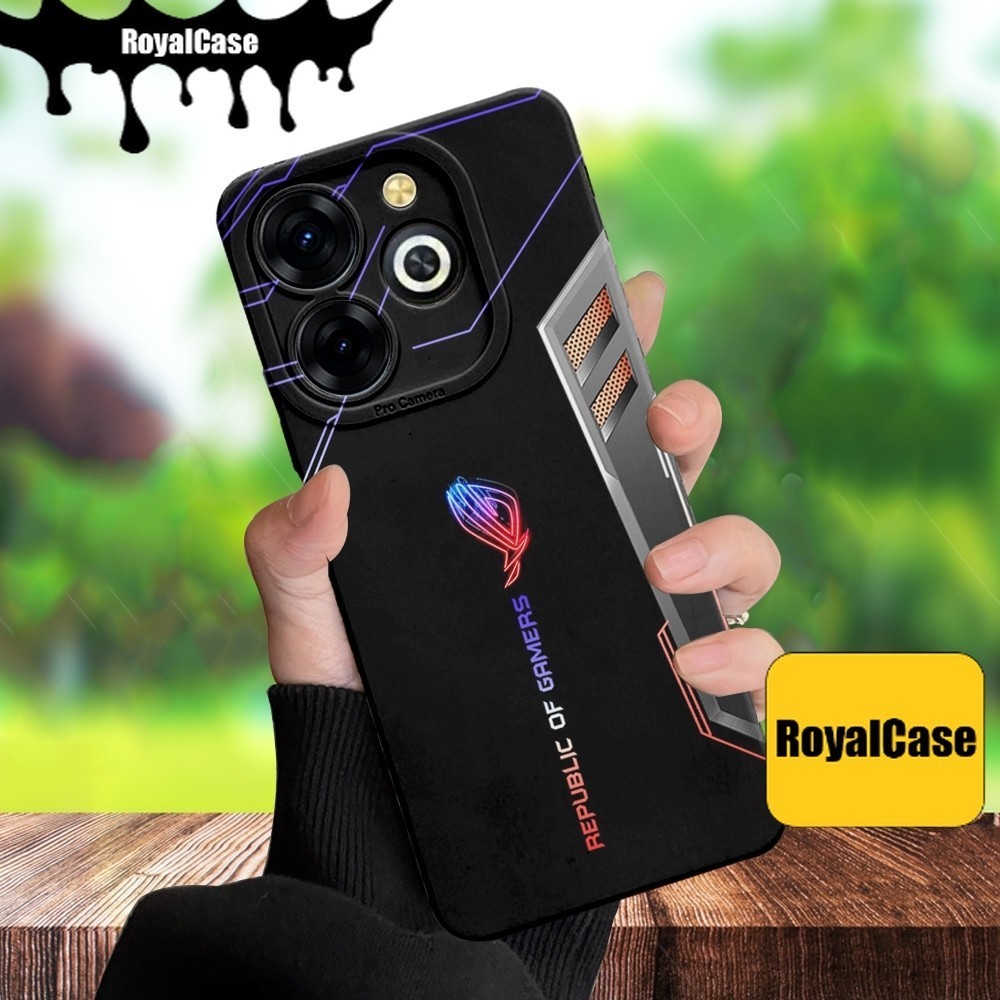 (RoyalCase) Softcase type Itel P55 4g A70 S23 Plus Infinix Hot 40i Infinix Smart 8 Pro Tecno Spark 2