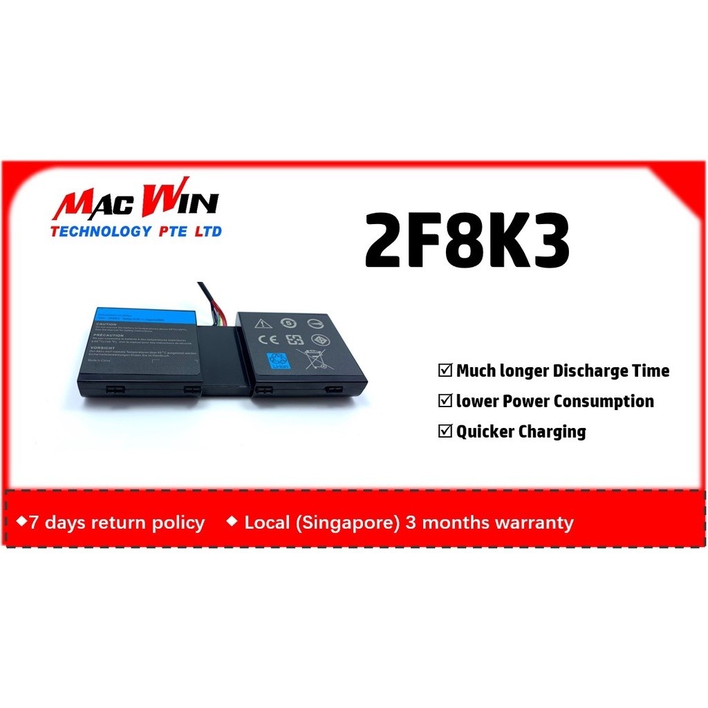 2F8K3 แบตเตอรี่ทดแทนสําหรับ Dell Alienware 17 R1 17X M17XR5 Alienware 18 R1 18X M18XR3 Series แล็ปท็