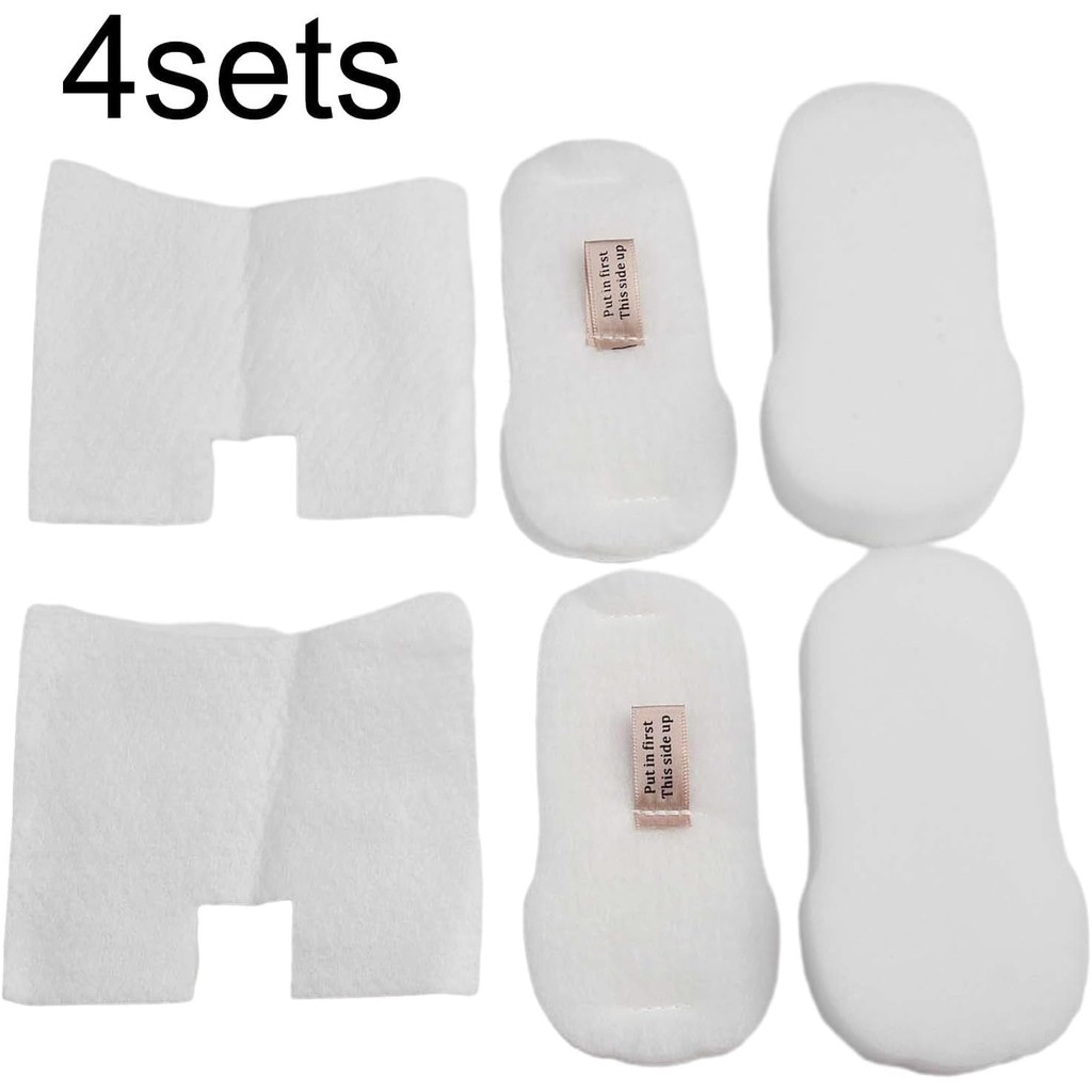 4 คู่สูญญากาศกรองสําหรับ Shark แบบมีสายสูญญากาศ HZ600 HZ602 HZ700 HZ702 QS700 XFFKHZ2000, 4 โฟมและ F