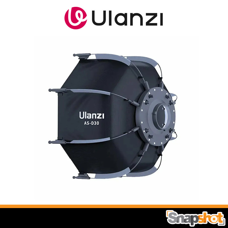 Ulanzi ASD30 30 ซม.Mini Bowens Octagon Softbox แปดเหลี่ยมสําหรับ L023 PRO/L024 ไฟ RGB