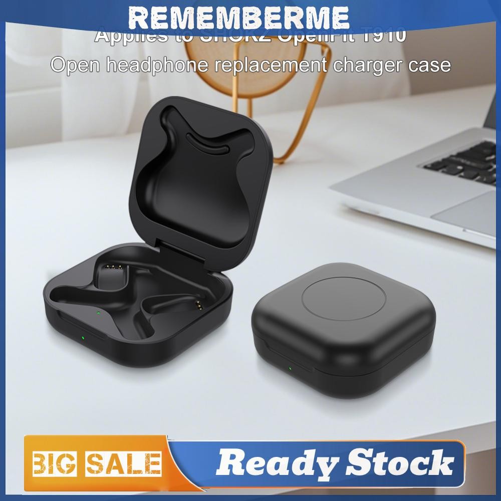 ฝาครอบเคสชาร์จทดแทนสําหรับกล่องชาร์จแบตเตอรี่ 600mAh สําหรับ Shokz OpenFit T910 หูฟังเปิดหู