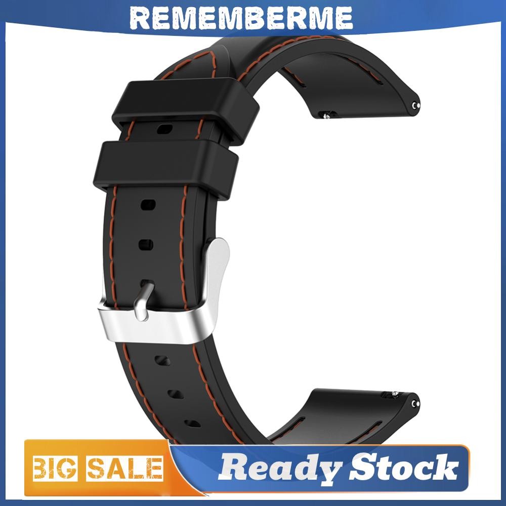 สายซิลิโคนขนาด 22 มม. สําหรับ Ticwatch Pro 3/Ticwatch Pro 3 LTE สายนาฬิกาสปอร์ตแบบนุ่ม