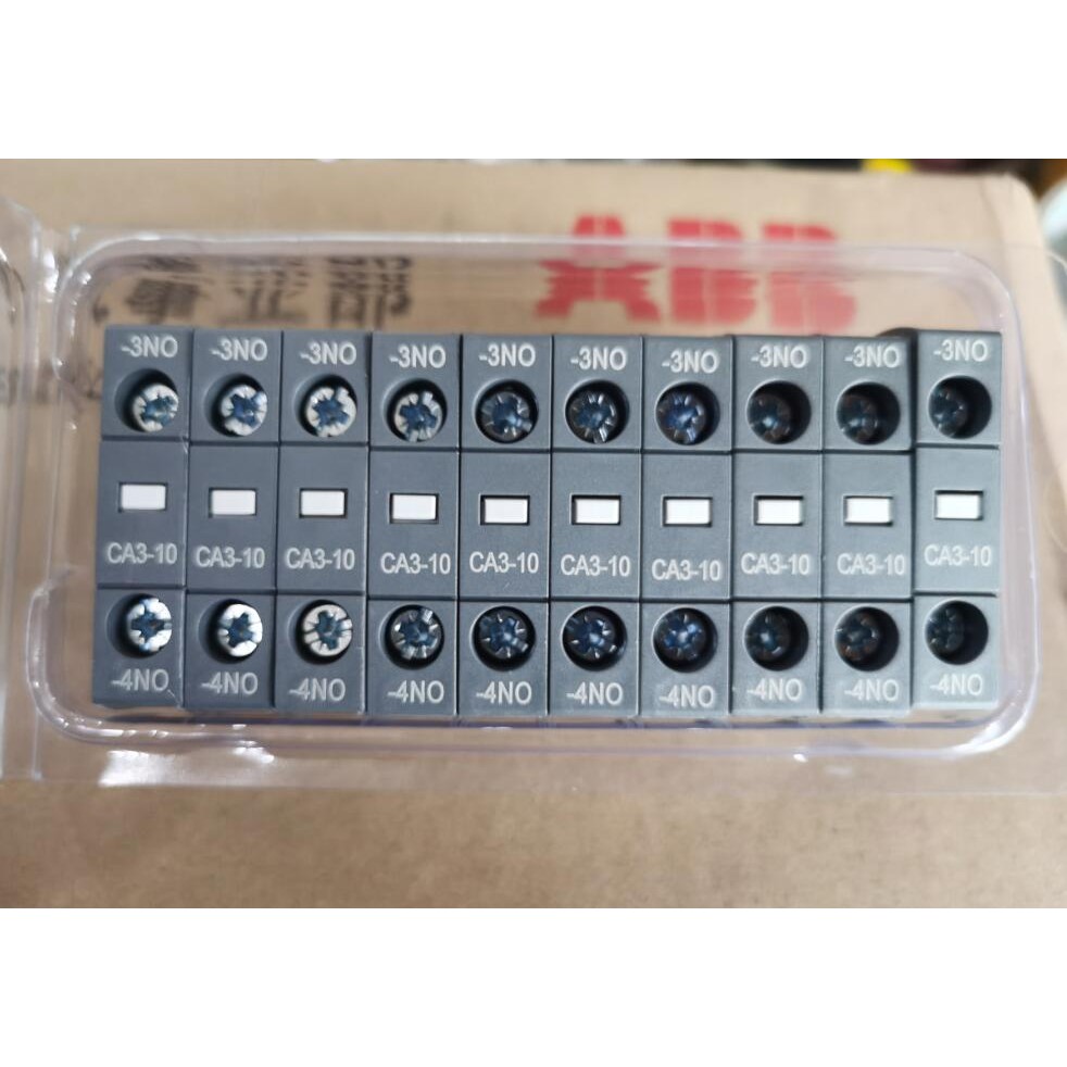 อุปกรณ์เสริมคอนแทค ABB ดั้งเดิมปกติเปิดคอนแทคเลนส์เสริม CA3-10 1NO