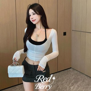 Red Berryเสื้อซีทรูสุดเซ็กซี่และเสื้อยืดครอปเข้ารูป สวมใส่เป…