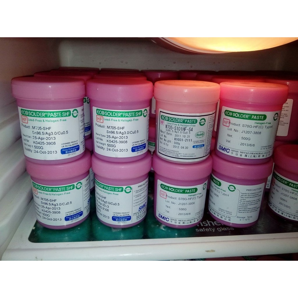 Qizhu ปราศจากฮาโลเจน Solder Paste, M705-SHF, Qizhu 305 เป็นมิตรกับสิ่งแวดล้อม Solder Paste, 500G/ขวด