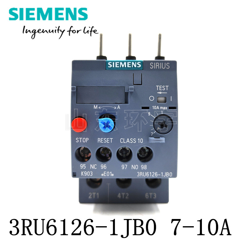 ยี่ห้อใหม่เดิมแท้ Siemens 3RU6126 รีเลย์ความร้อน 3RU6126-1JB0 7-10A
